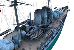 CK107-Partial Ship-Starboard High-Midships Looking Fwd